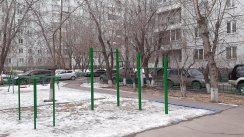 Площадка для воркаута в городе Красноярск №10607 Маленькая Современная фото