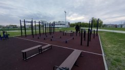 Площадка для воркаута в городе Челябинск №13125 Большая Современная фото