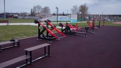 Площадка для воркаута в городе Челябинск №13125 Большая Современная фото