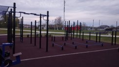 Площадка для воркаута в городе Челябинск №13125 Большая Современная фото