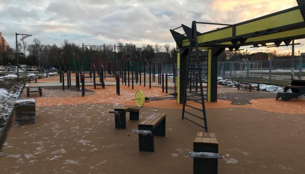 Площадка для воркаута в городе Одинцово №8406 Большая Современная фото
