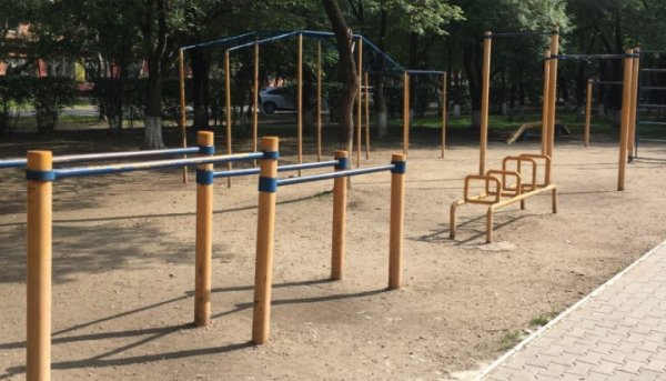 Площадка для воркаута в городе Благовещенск №9390 Средняя Хомуты фото