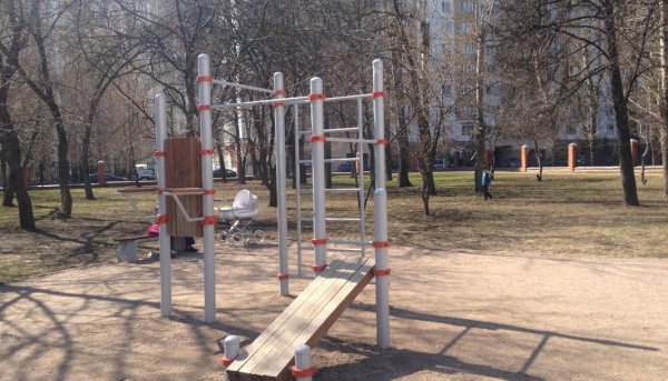 Площадка для воркаута в городе Москва №2109 Средняя Современная фото