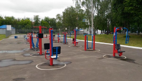 Площадка для воркаута в городе Воскресенск №5255 Средняя Хомуты фото