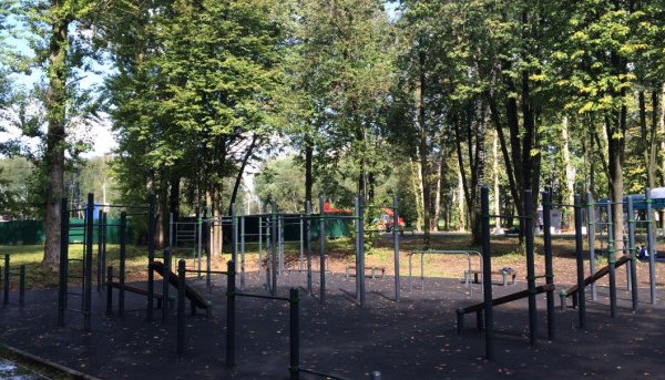 Площадка для воркаута в городе Тула №5476 Средняя Современная фото
