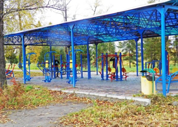 Площадка для воркаута в городе Красноярск №2492 Средняя Современная фото