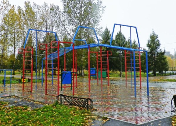 Площадка для воркаута в городе Красноярск №2494 Средняя Современная фото
