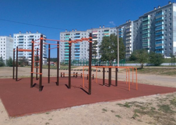 Площадка для воркаута в городе Чита №8868 Средняя Хомуты фото