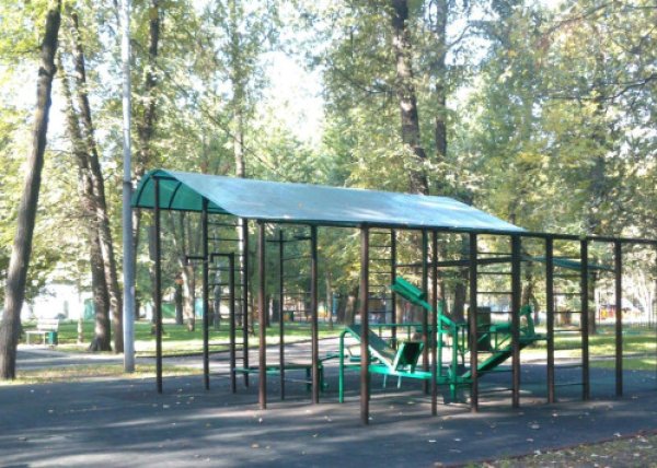 Площадка для воркаута в городе Москва №2489 Маленькая Современная фото