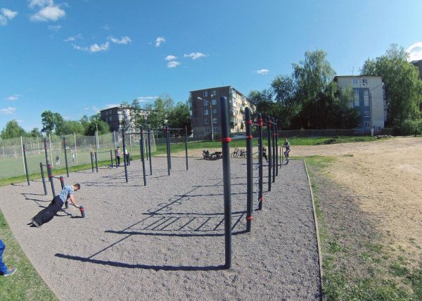 Площадка для воркаута в городе Егорьевск №4862 Средняя Хомуты фото