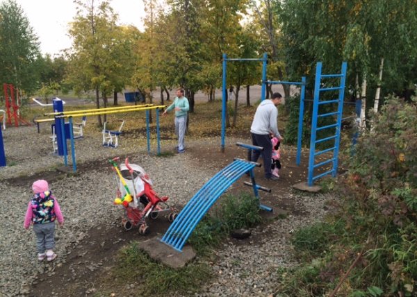 Площадка для воркаута в городе Магнитогорск №4198 Средняя Современная фото