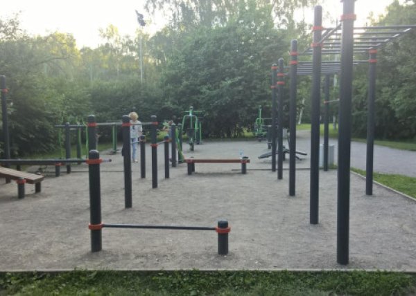 Площадка для воркаута в городе Москва №1249 Средняя Современная фото