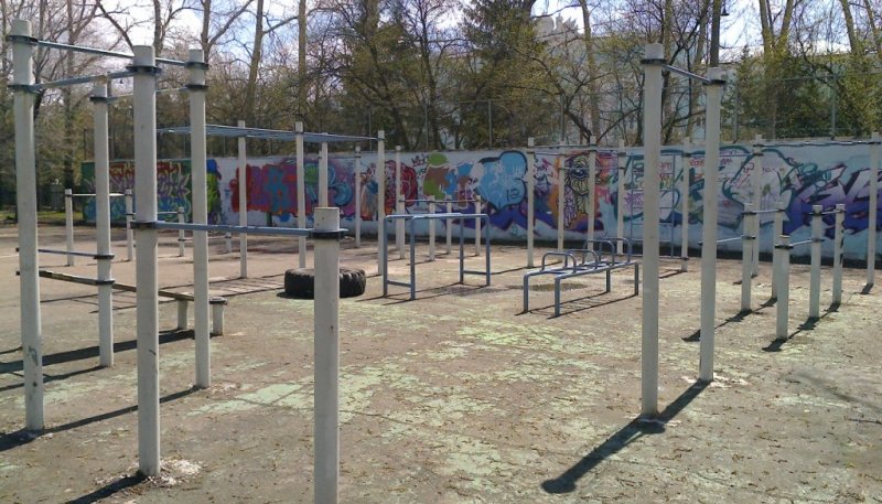 Площадка для воркаута в городе Комсомольск-на-Амуре №2905 Средняя Хомуты фото