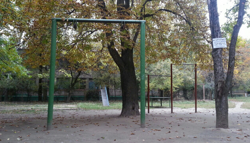 Площадка для воркаута в городе Запорожье №1898 Маленькая Советская фото