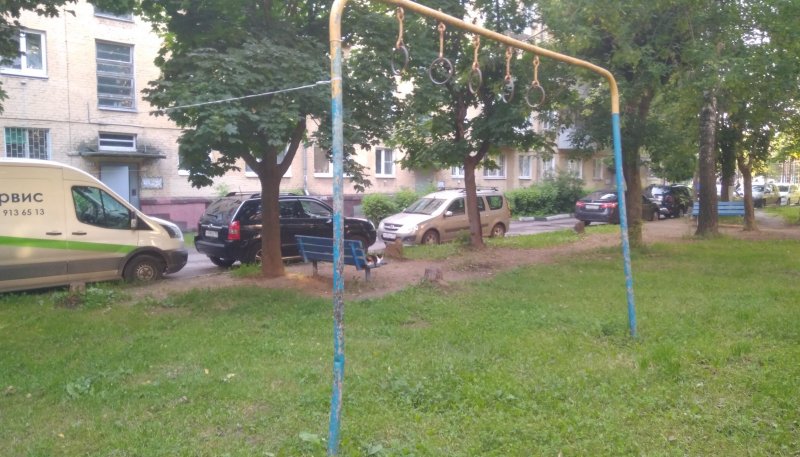 Площадка для воркаута в городе Климовск №7184 Маленькая Советская фото