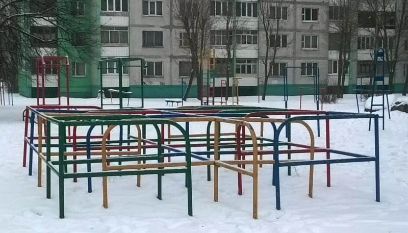 Площадка для воркаута в городе Бобруйск №8152 Маленькая Советская фото