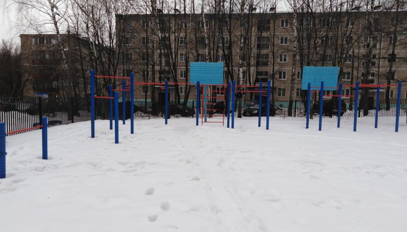 Площадка для воркаута в городе Красногорск №9410 Средняя Современная фото