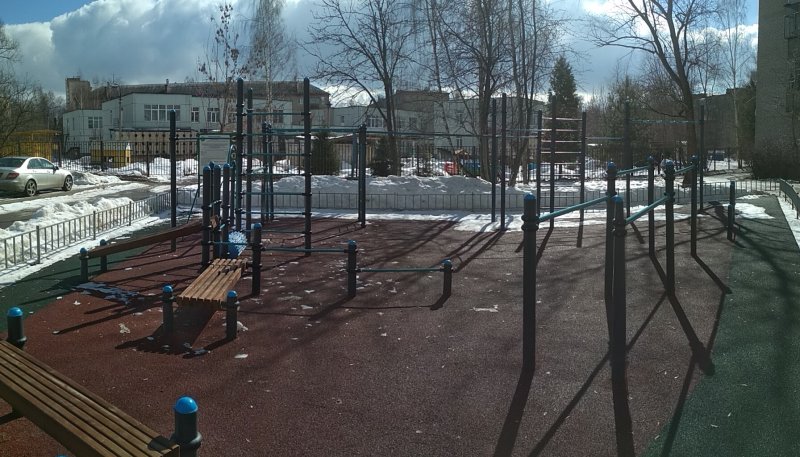Площадка для воркаута в городе Дедовск №9472 Средняя Хомуты фото