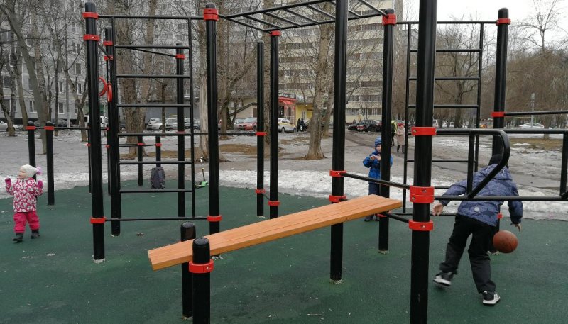 Площадка для воркаута в городе Москва №9498 Средняя Хомуты фото