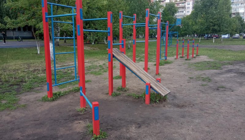 Площадка для воркаута в городе Витебск №9906 Средняя Современная фото
