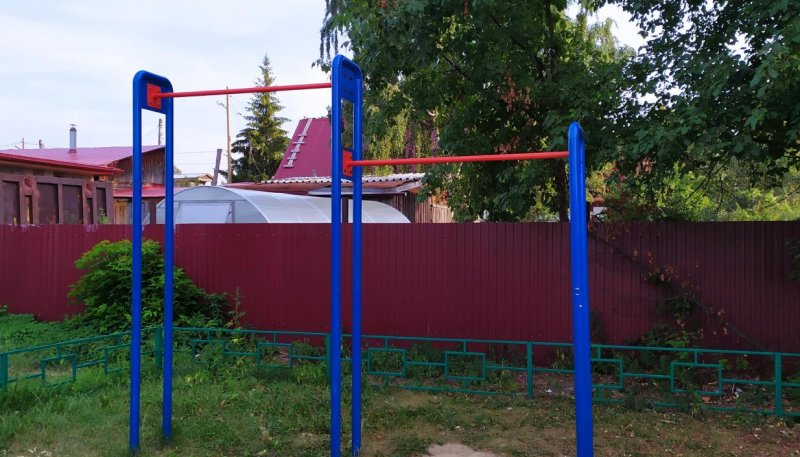 Площадка для воркаута в городе Тюмень №11540 Маленькая Современная фото