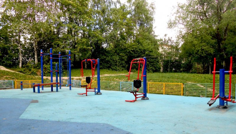 Площадка для воркаута в городе Сергиев Посад №12411 Маленькая Современная фото
