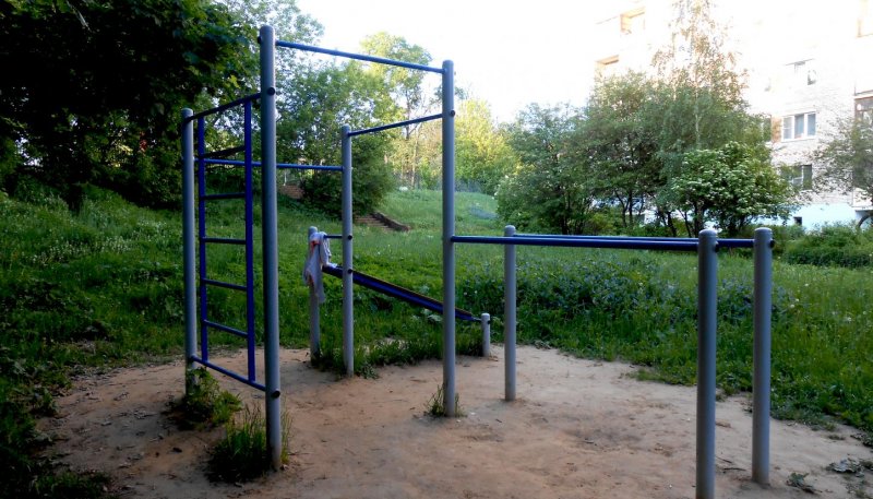 Площадка для воркаута в городе Сергиев Посад №12422 Маленькая Современная фото
