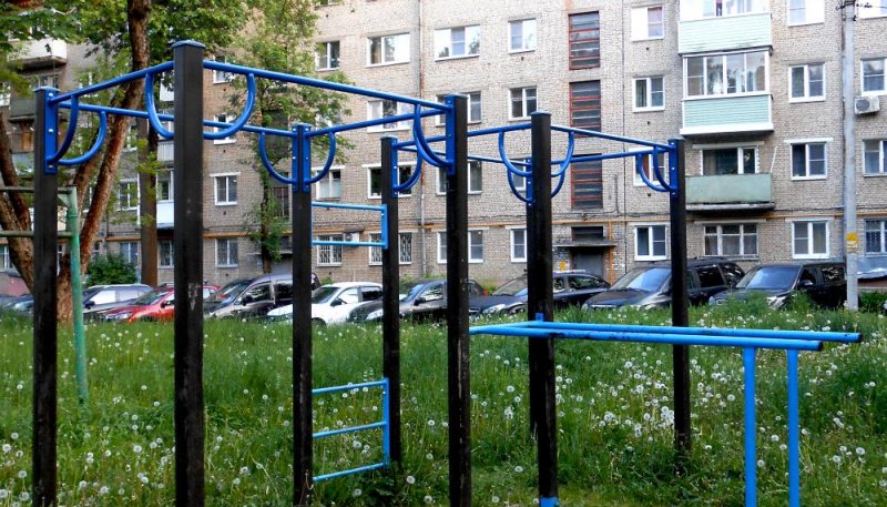 Площадка для воркаута в городе Сергиев Посад №12429 Средняя Современная фото