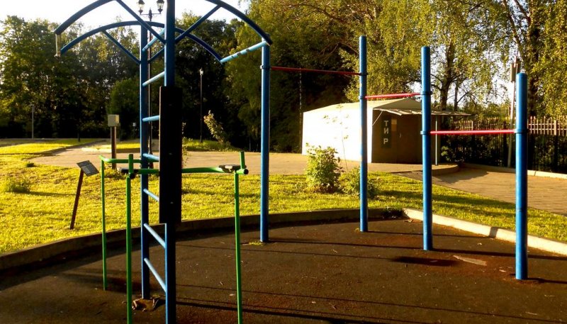 Площадка для воркаута в городе Сергиев Посад №12466 Маленькая Современная фото