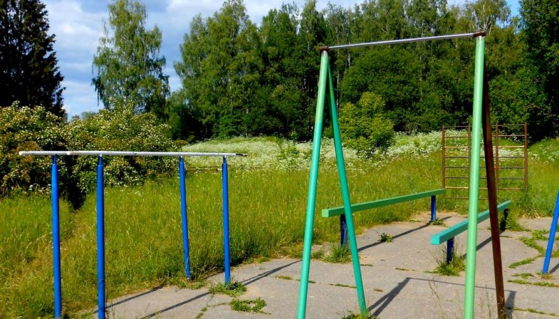 Площадка для воркаута в городе Сергиев Посад №12506 Маленькая Современная фото