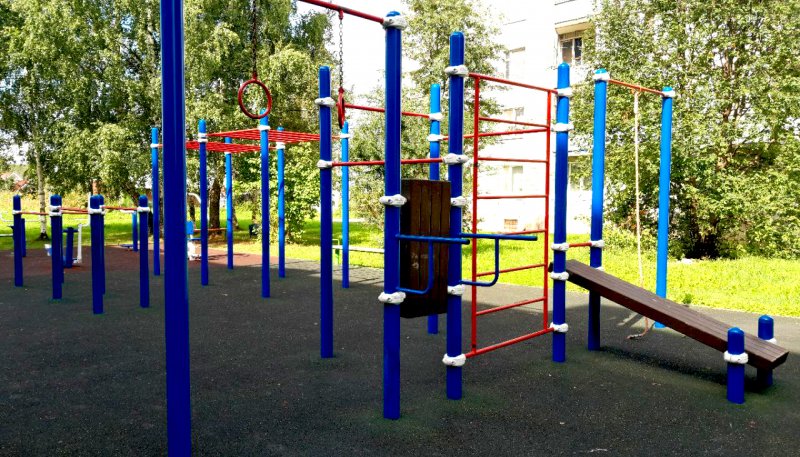 Площадка для воркаута в городе Сергиев Посад №12625 Средняя Современная фото