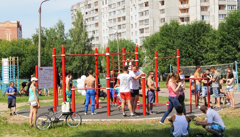 Площадка для воркаута в городе Тверь №2362 Средняя Хомуты фото