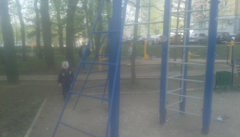 Площадка для воркаута в городе Москва №5119 Маленькая Современная фото