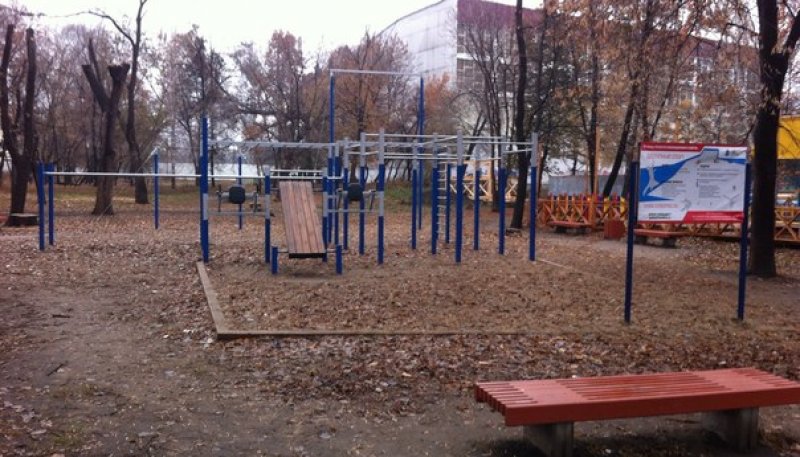 Площадка для воркаута в городе Самара №2591 Средняя Современная фото