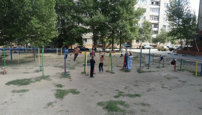 Площадка для воркаута в городе Саратов №753 Маленькая Советская фото