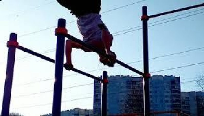 Street workout movements. Moscow