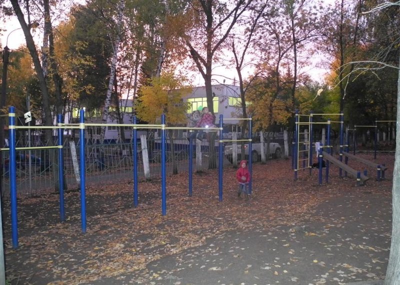 Площадка для воркаута в городе Уфа №5755 Средняя Современная фото