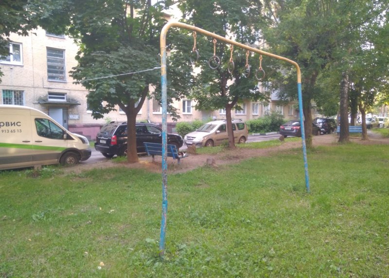 Площадка для воркаута в городе Климовск №7184 Маленькая Советская фото