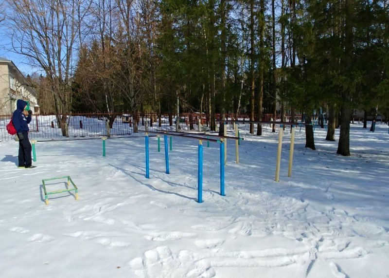 Площадка для воркаута в городе Обнинск №8339 Средняя Советская фото