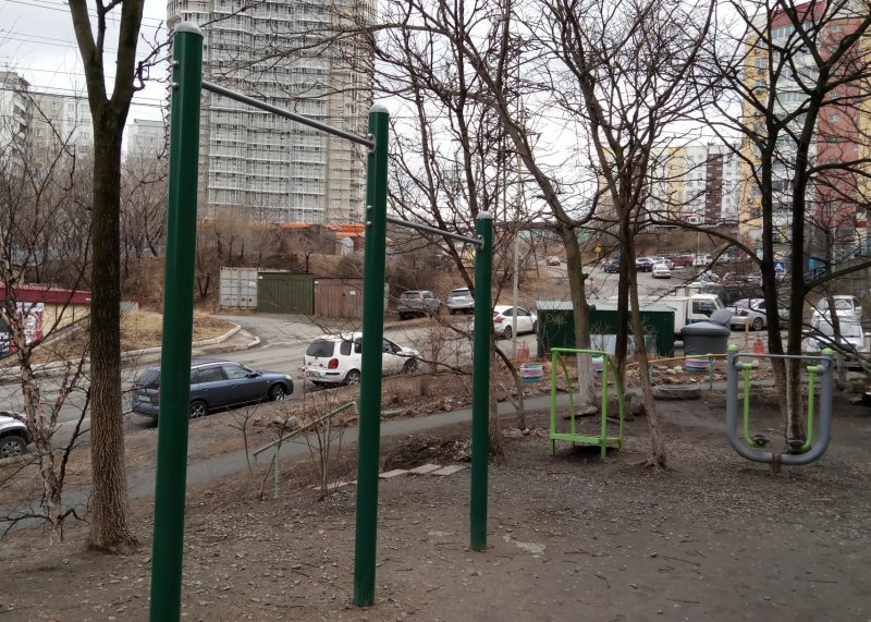 Площадка для воркаута в городе Владивосток №8386 Маленькая Современная фото