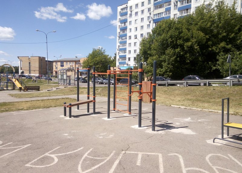 Площадка для воркаута в городе Чехов №8646 Маленькая Хомуты фото