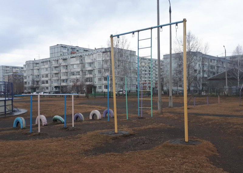 Площадка для воркаута в городе Шарыпово №10334 Средняя Советская фото