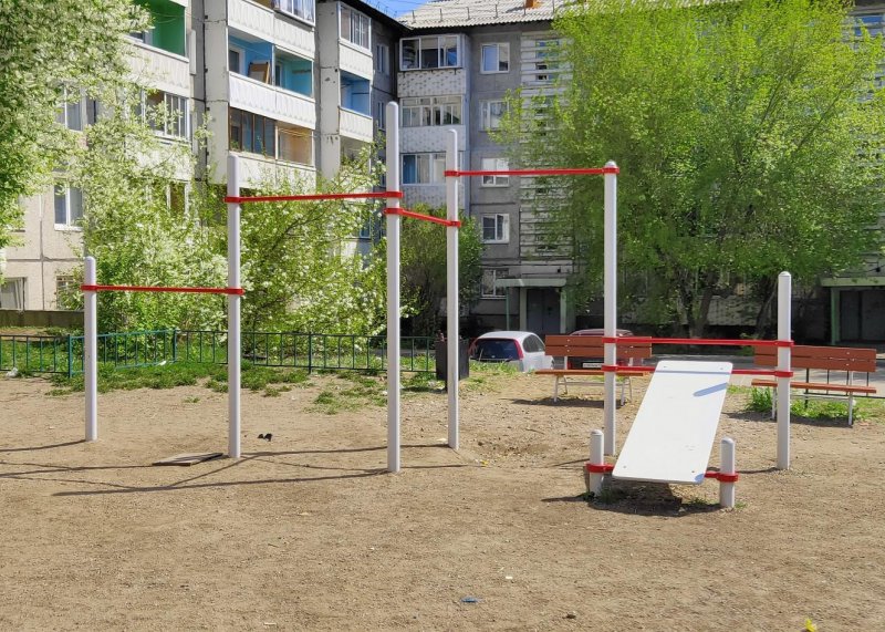 Площадка для воркаута в городе Иркутск №10701 Маленькая Хомуты фото