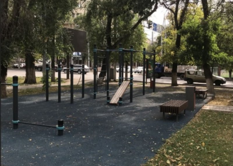 Площадка для воркаута в городе Алматы №10993 Маленькая Хомуты фото