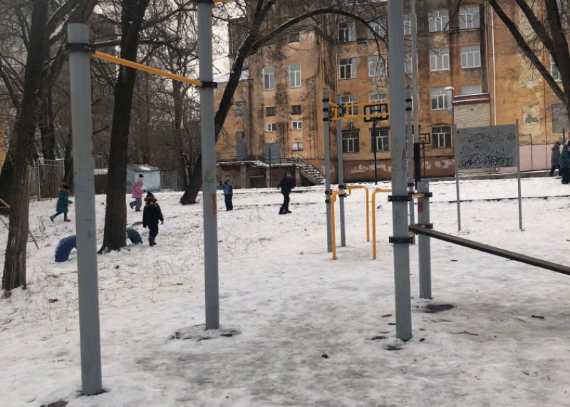 Площадка для воркаута в городе Хабаровск №11642 Маленькая Советская фото