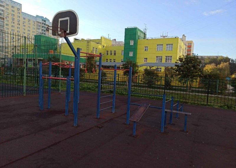 Площадка для воркаута в городе Новосибирск №12082 Средняя Современная фото