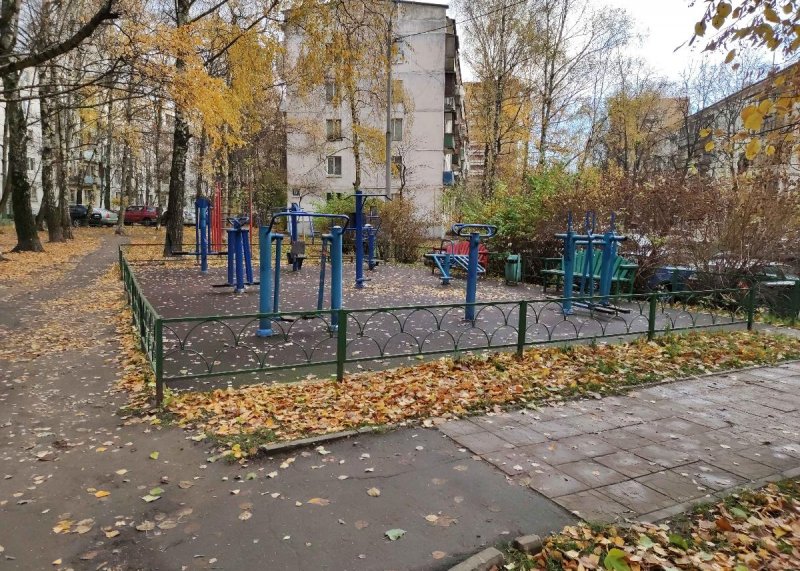 Площадка для воркаута в городе Одинцово №12171 Маленькая Современная фото