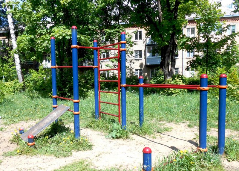 Площадка для воркаута в городе Сергиев Посад №12414 Маленькая Современная фото