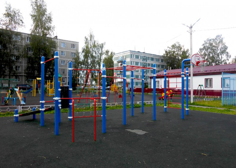 Площадка для воркаута в городе Сергиев Посад №12532 Средняя Современная фото
