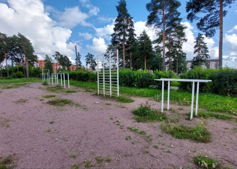 Площадка для воркаута в городе Сланцы №12923 Маленькая Советская фото